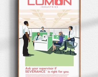 Vintage Lumon Industries Severance Ad Poster: TV Show Art Print
