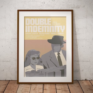 Double Indemnity poster (Billy Wilder, 1944) [alternative movie poster; minimalist movie poster]