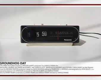 Groundhog Day poster (Ivan Reitman, 1992) [alternative movie poster; minimalist movie poster]