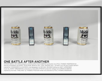 One Battle After Another poster - Mimimalist movie art