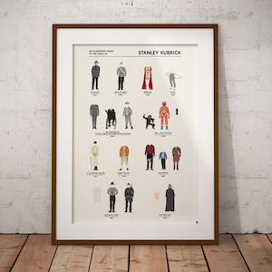 The Films of Stanley Kubrick (alternative movie poster; The Shining, Dr Strangelove, 2001, Full Metal Jacket, Clockwork Orange, Spartacus)