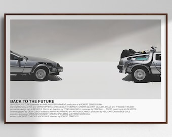 Back to the Future poster (Robert Zemeckis, 1985) [alternative movie poster; minimalist movie poster]