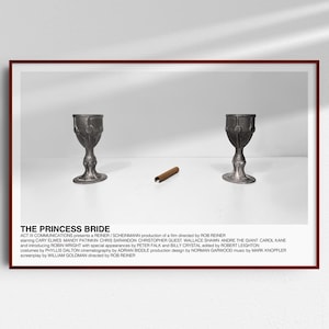 The Princess Bride poster (Rob Reiner, 1987) [alternative movie poster; minimalist movie poster; Battle of Wits poster]