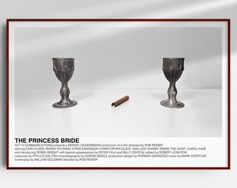 The Princess Bride poster (Rob Reiner, 1987) [alternative movie poster; minimalist movie poster; Battle of Wits poster]