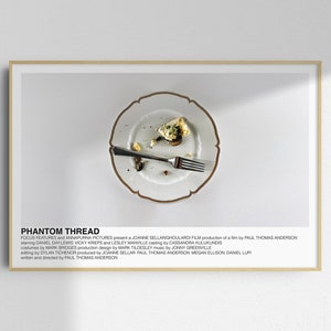 Phantom Thread poster (Paul Thomas Anderson, 2017) [alternative movie poster; minimalist movie poster]