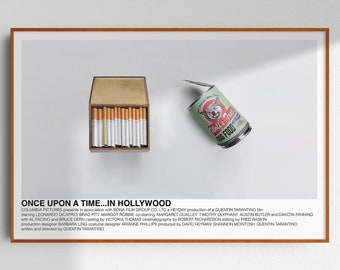 Once Upon a Time in Hollywood poster [Cliff Booth variation] (Quentin Tarantino, 2019) - alternative movie poster; minimalist movie poster