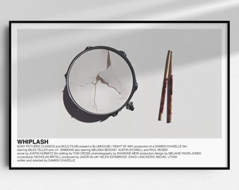 Whiplash poster (Damien Chazelle, 2014) [alternative movie poster; minimalist movie poster]