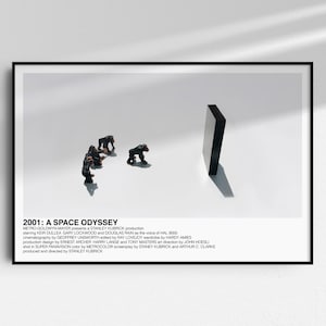 2001: A Space Odyssey poster (Stanley Kubrick, 1968) [alternative movie poster; minimalist movie poster]