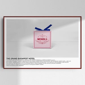 The Grand Budapest Hotel poster (Wes Anderson, 2015) [alternative movie poster; minimalist movie poster]