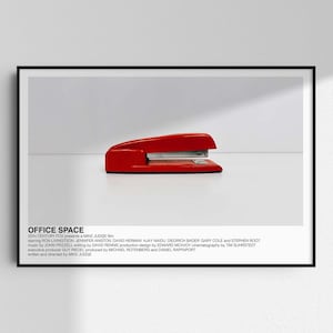 Office Space poster (Mike Judge, 1999) [alternative movie poster; minimalist movie poster]