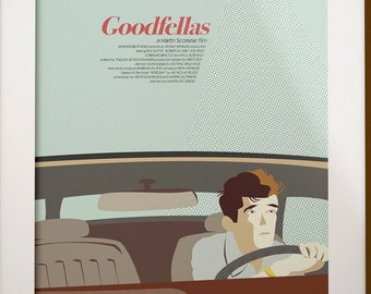 Goodfellas poster (Martin Scorsese, 1990) [alternative movie poster; illustrated movie poster; minimalist movie poster]