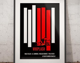 Whiplash Alternative Movie Poster Print Damien Chazelle Etsy