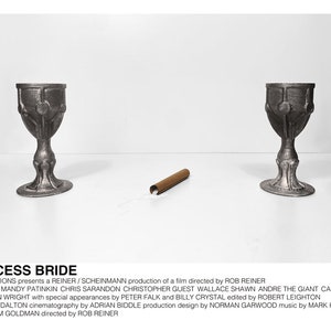 The Princess Bride poster (Rob Reiner, 1987) [alternative movie poster; minimalist movie poster; Battle of Wits poster]