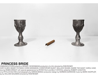 The Princess Bride poster (Rob Reiner, 1987) [alternative movie poster; minimalist movie poster; Battle of Wits poster]