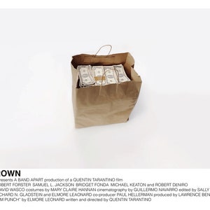 Jackie Brown poster (Quentin Tarantino, 1997) [alternative movie poster; minimalist movie poster]