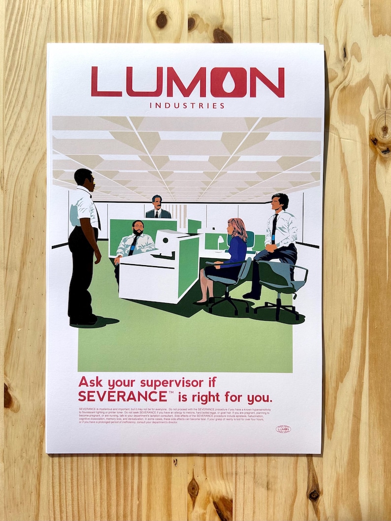 Vintage Lumon Industries Severance Ad Poster: TV Show Art Print - Etsy