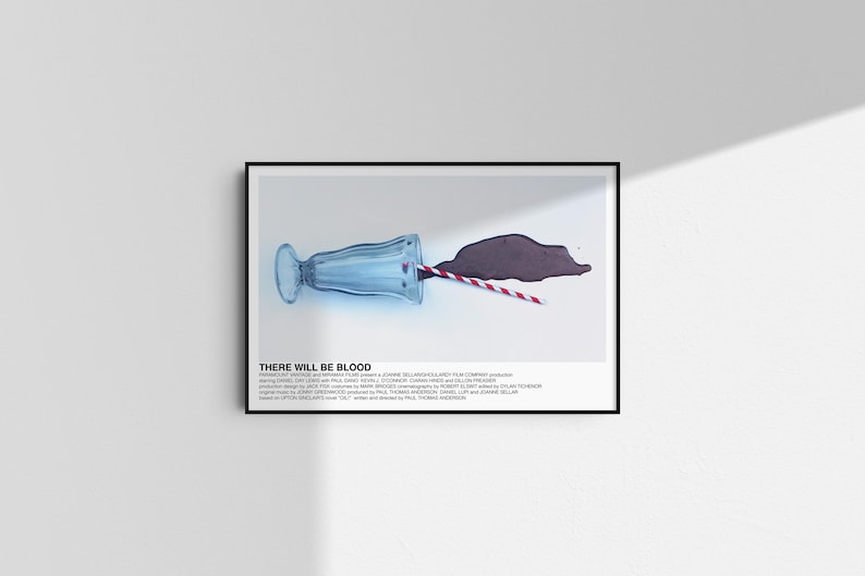 There Will Be Blood (Paul Thomas Anderson, 2007) [alternative movie poster; minimalist movie poster] image 1