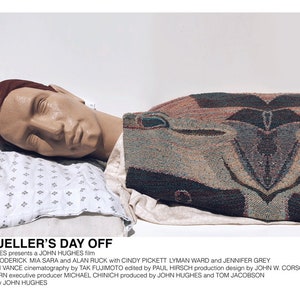 Ferris Bueller&#39;s Day Off poster (John Hughes, 1986) [alternative movie poster; minimalist movie poster]