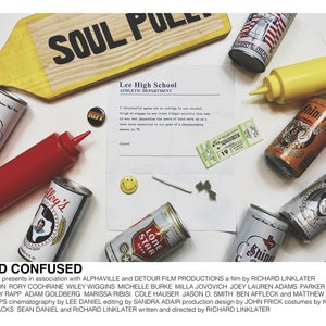 Dazed and Confused poster (Richard Linkleter, 1993) [alternative movie poster; minimalist movie poster]