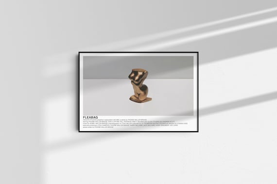 Fleabag poster [Phoebe Waller-Bridge, BBC TV show] (alternative TV poster;  minimalist poster)