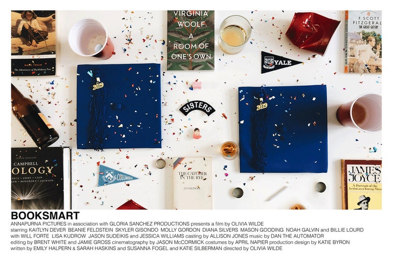 Booksmart poster Olivia Wilde, 2019 alternative movie poster minimalist movie poster image 1