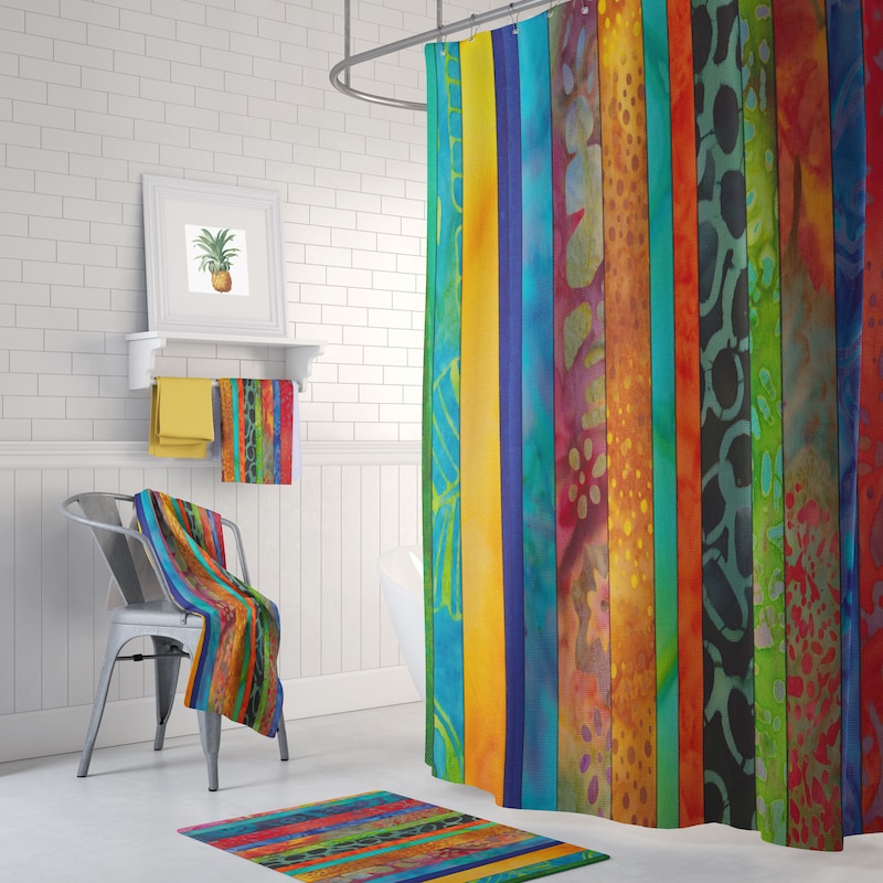 Extra Long Shower Curtain - Etsy