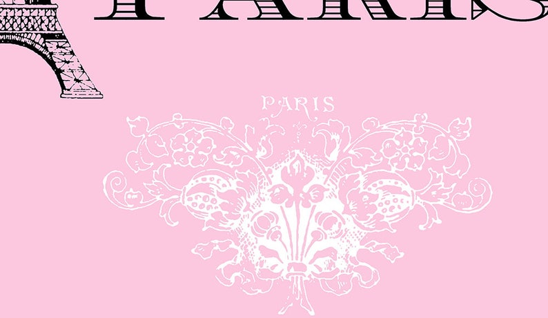 Pink Paris pillow Bonjour Paris throw pillow, Eiffel Tower, girlie, crown, throw pillow, home, decor, designer, travel theme image 3