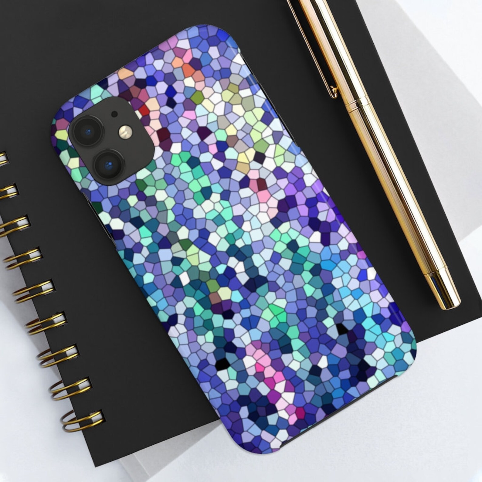 Sapphire Mosaic Case Mate Tough Phone Cases Blue Jewel Tone Etsy