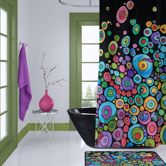 colorful shower curtains walmart