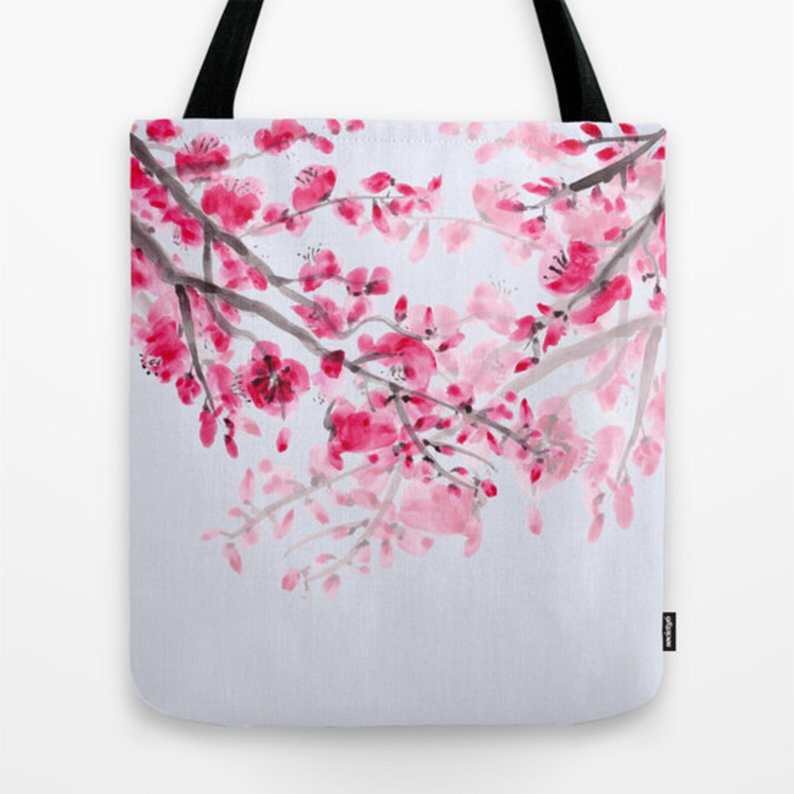 Cherry Blossom Tote Bag Pink delicate chic floral travel | Etsy