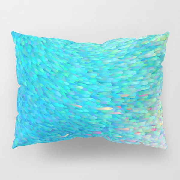 Ocean Reef Pillow Case - blue teal under water design,  bedroom decor, art, curate the bedroom, beautiful, coastal