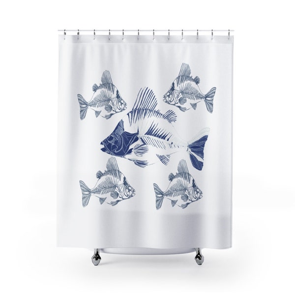 Fish Shower Curtain Etsy