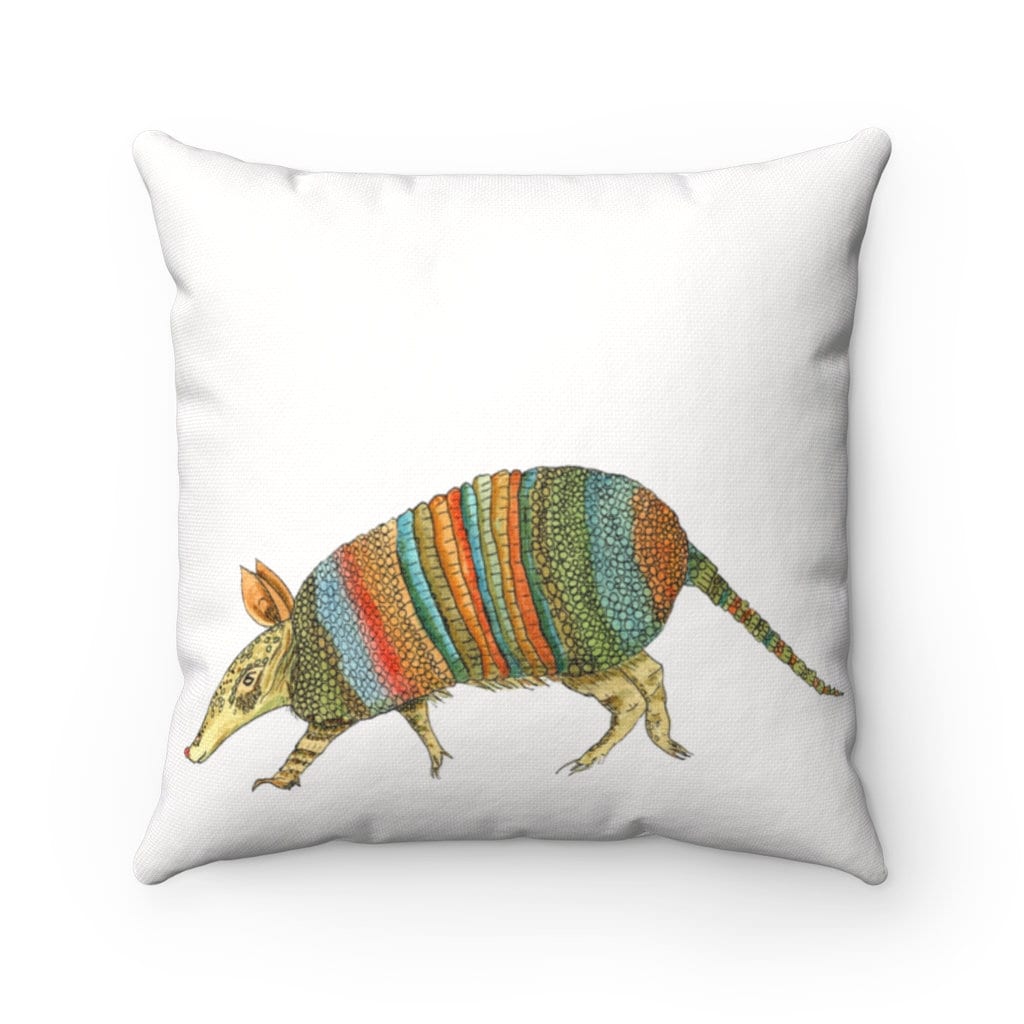 Armadillo Pillow Spun Polyester Square Pillow white Etsy 日本