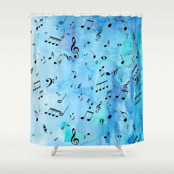 Music Shower Curtain Etsy