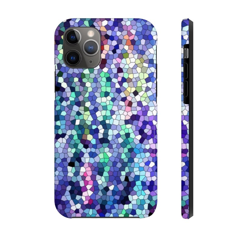 Sapphire Mosaic Case Mate Tough Phone Cases blue jewel tone
