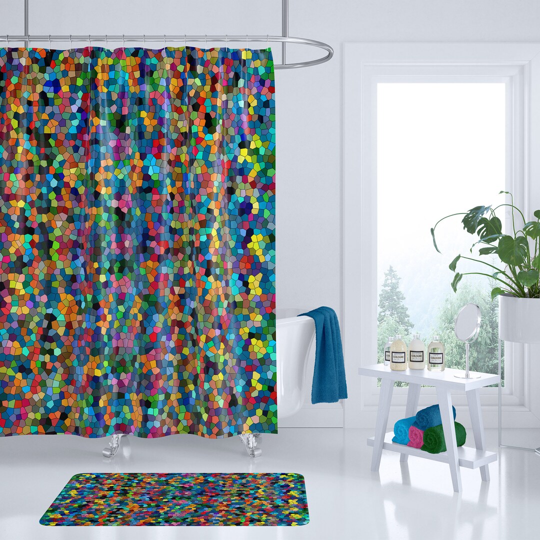 Exploded Graphic Shower Curtain - Room Essentials™ : Target