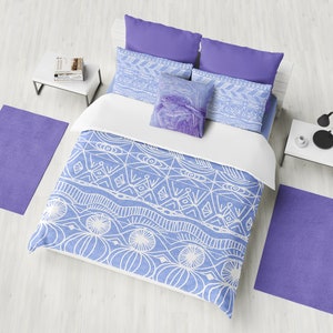 Periwinkle Sea Turtle Throw Pillow , cute, surfer style, blue violet purple ocean coral reef coastal cushion dorm, honu image 2