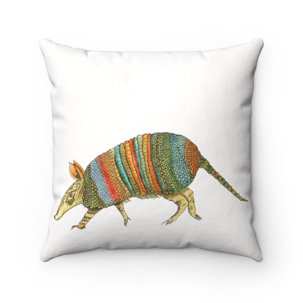 Armadillo Pillow Spun Polyester Square Pillow white Etsy 日本