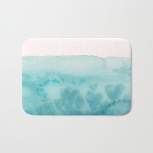 Woven Textured Aqua Bath Rug Aqua - Opalhouse™
