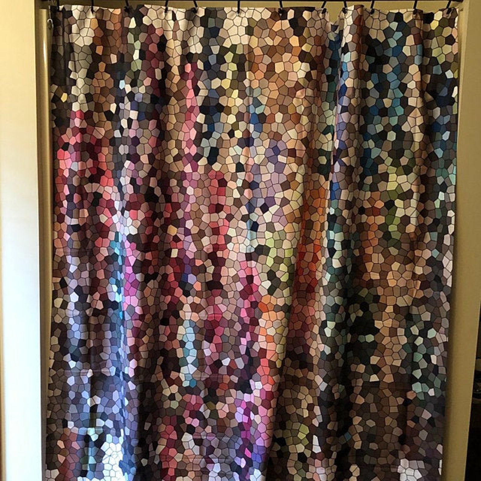 Juwel Ton Mosaik Dusche Vorhang Set bunt Rubin Amethyst | Etsy