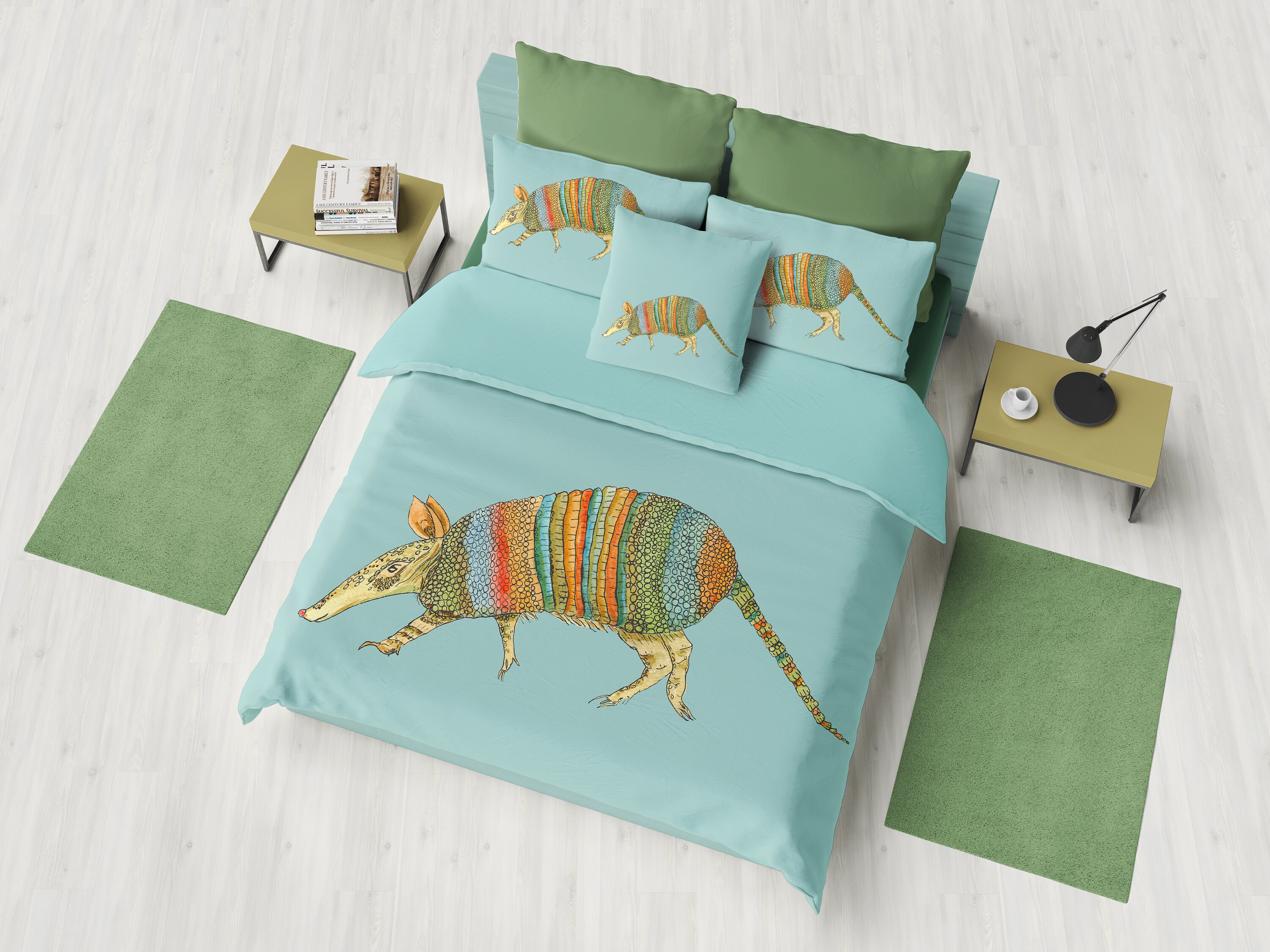 Armadillo Edredón Cubierta o Consolador Decoración del | Etsy