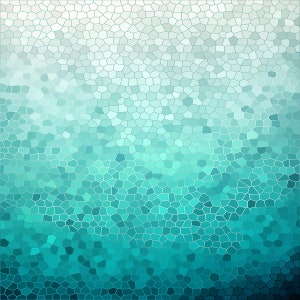 Sea Foam Shower Curtain Coastal Mosaic, fabric, aqua ocean, waves, shore, sea, art, coastal decor, bath, home image 5