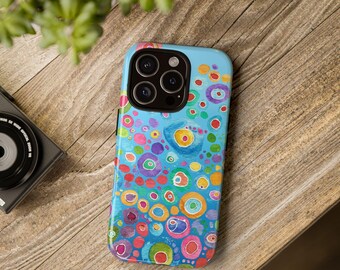 Floral Artistic Phone Case: Impact Resistant, Wireless Charging