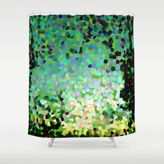 Items similar to Emerald Green Shower Curtain Beautiful Emerald