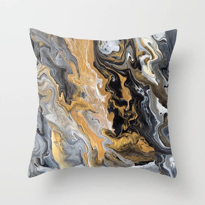 Black Gold Throw Etsy Canada