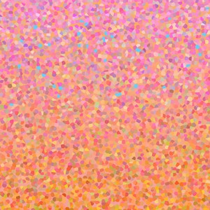 K&ouml;nnte beinhalten: Abstrakter Hintergrund mit einem Farbverlauf von Rosa, Orange und Gelb. Der Hintergrund besteht aus kleinen, unregelm&auml;&szlig;igen Formen, die einen strukturierten Effekt erzeugen.