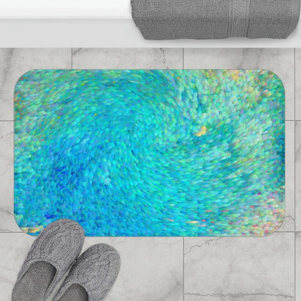 Green Bath Mat Etsy