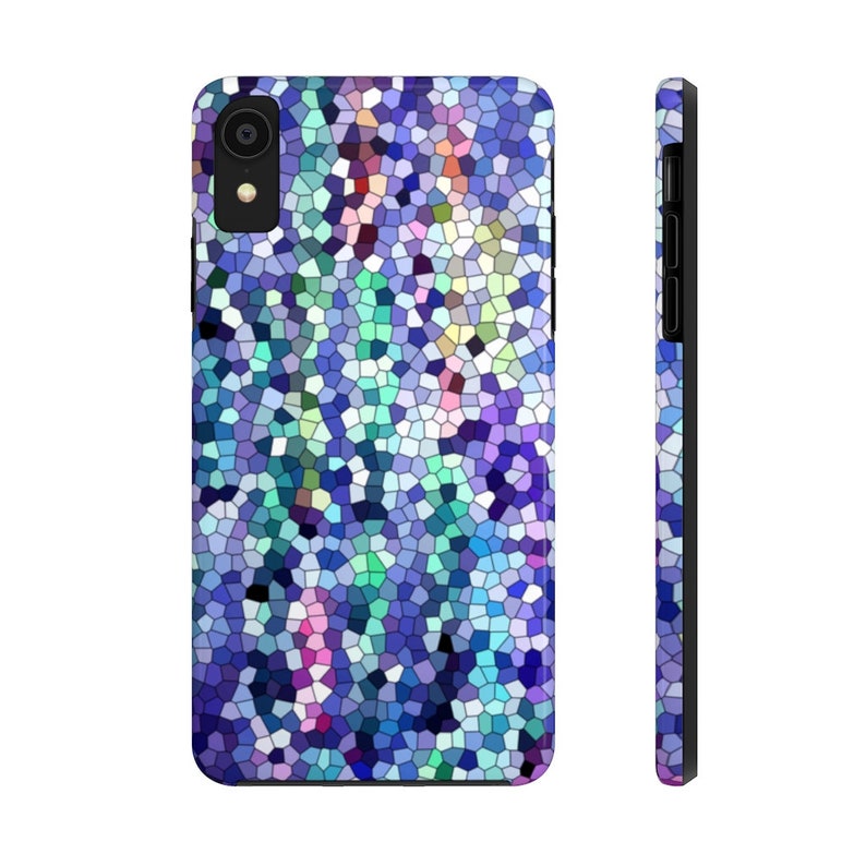 Sapphire Mosaic Case Mate Tough Phone Cases blue jewel tone