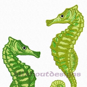 Beautiful Seahorse Machine Embroidery design files - 3 designs - Pes - Dst - Exp - Hus - Jef - Vip - Vp3 - xxx - Art Formats
