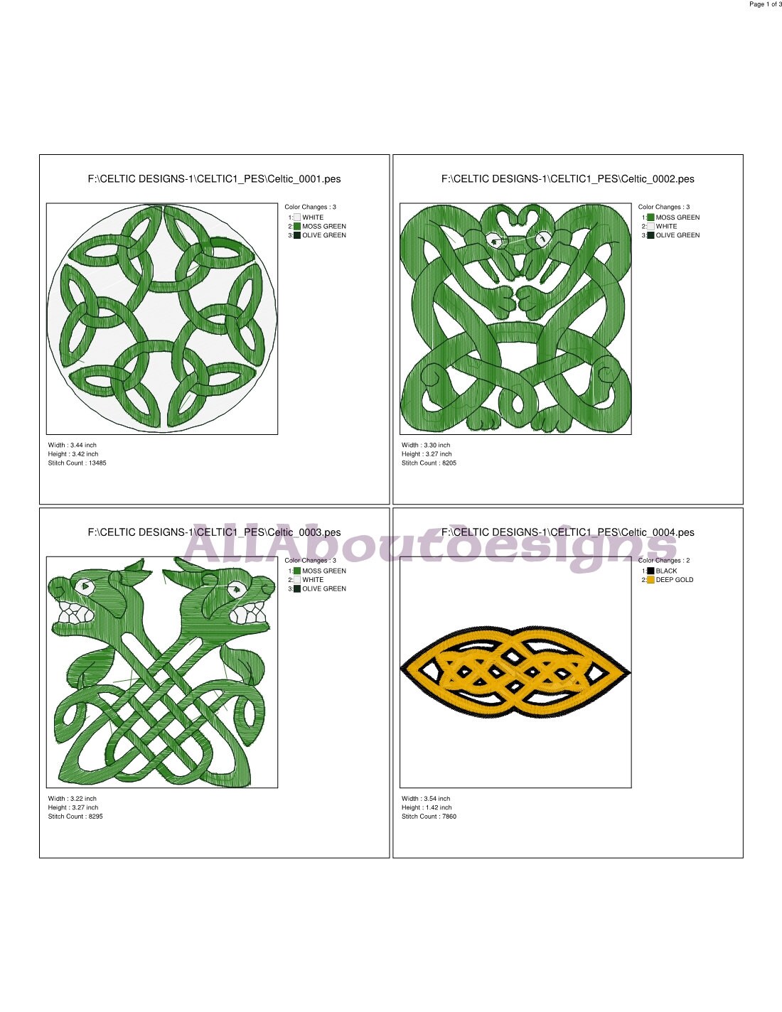 Celtic Knotwork Machine Embroidery Designs 10 Different Designs celtic-knotwork-machine-embroidery-designs-10-different-designs